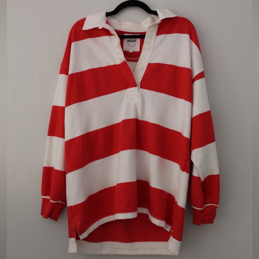 AERIE Stripe Sweatshirt